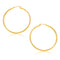 14k Yellow Gold Polished Hoop Earrings (30mm)